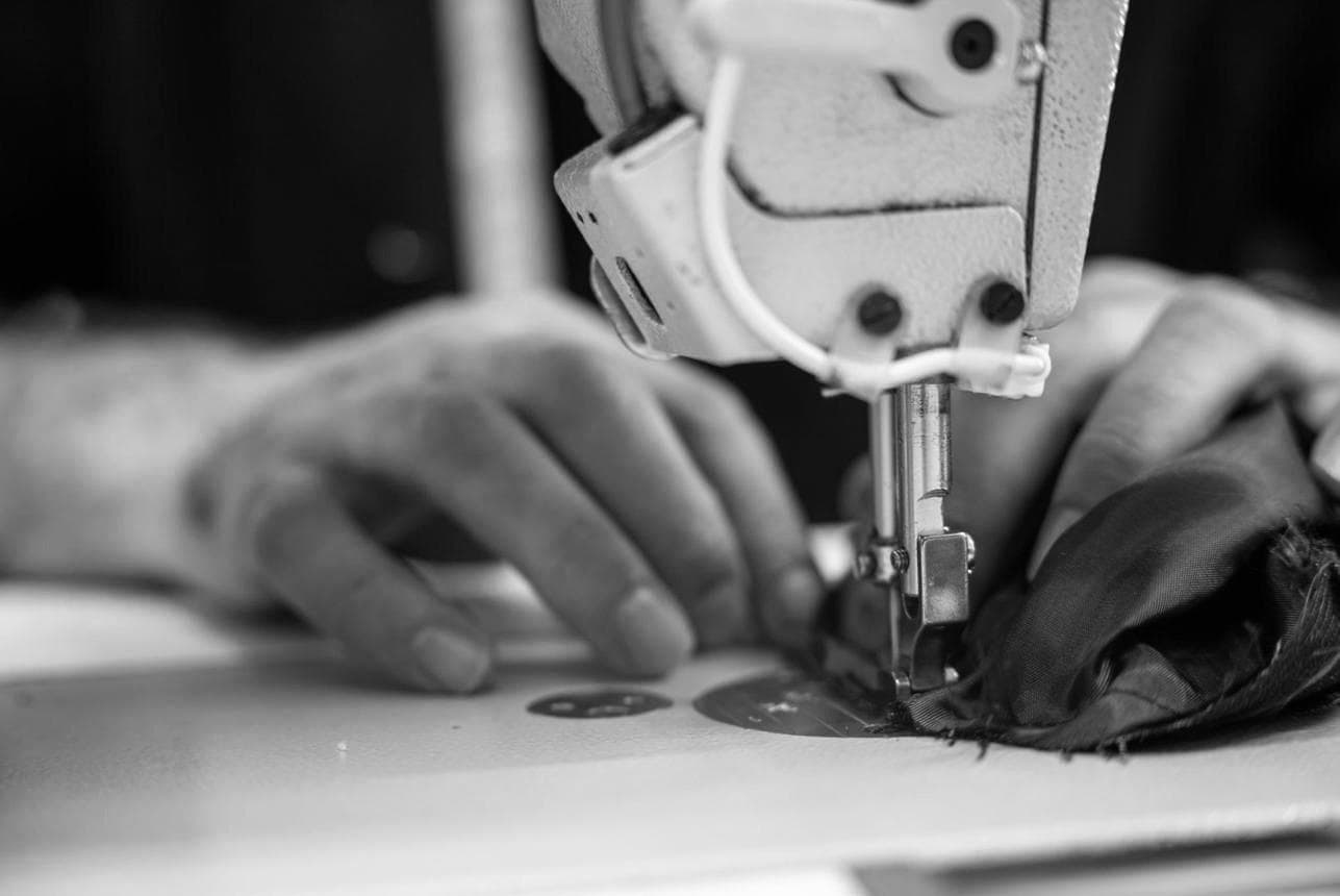 Close inspection of shirting fabric detail